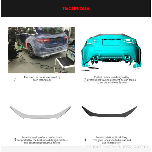 Carbon Fiber Rear Spoiler Wing for Lexus RC-F 2015+